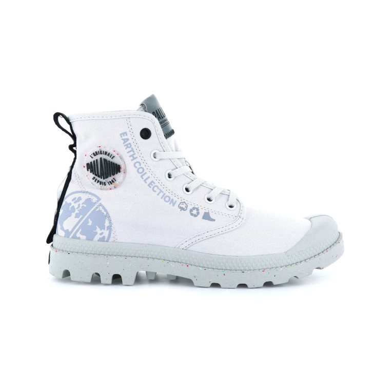 Dámské Boty Palladium Pampa Organic Metro Bílé | CZ YHP-58S